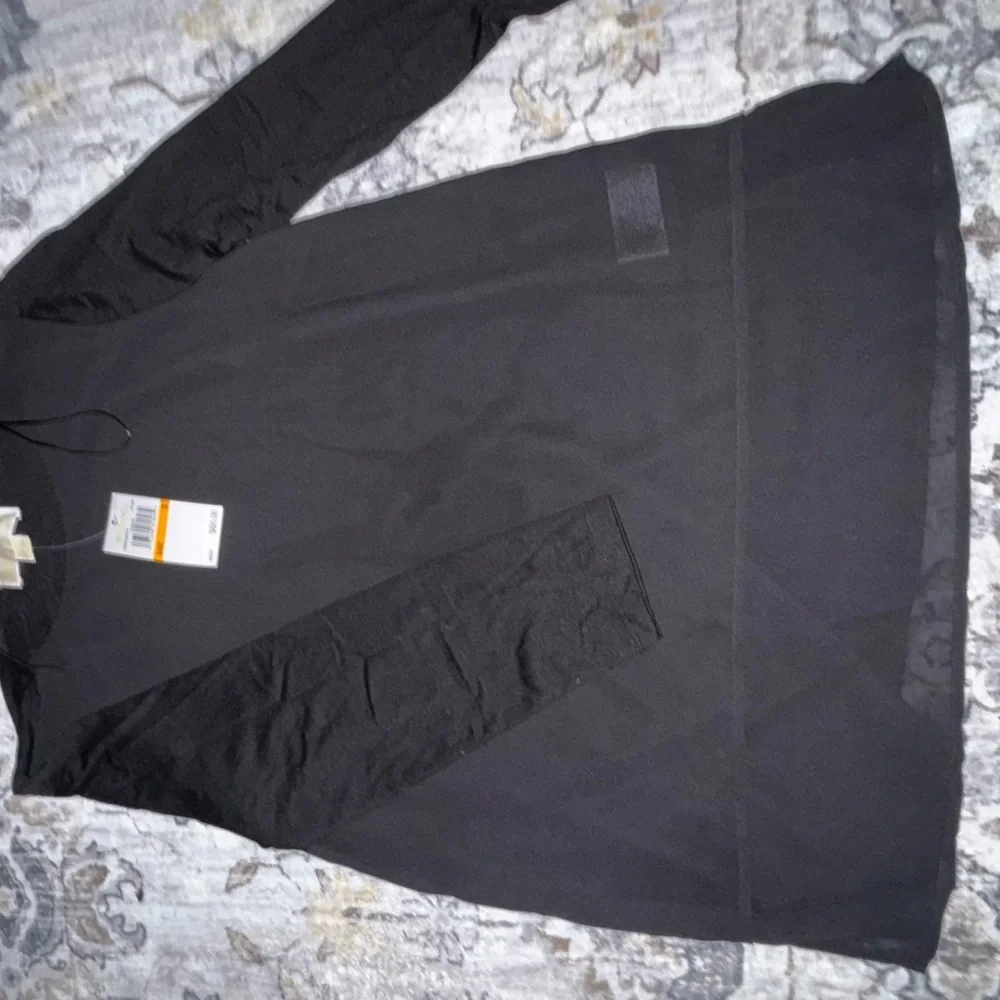 Michael Kors Black Top with Gold Accent - Picture 3 of 4